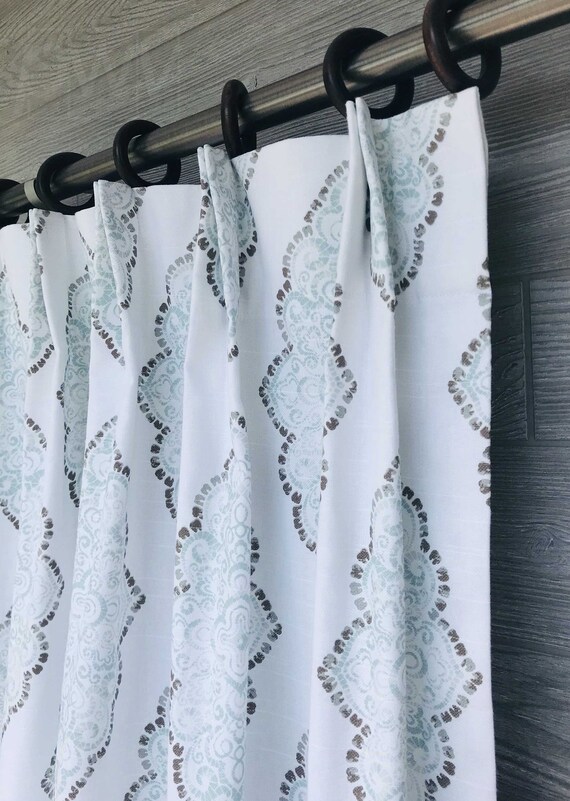 Custom Euro Pleat Curtain Drapery Panels Pinch French Pleat Etsy