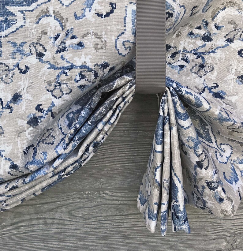 Custom Tailed Balloon Shade Valance With Deep Swags Single to Etsy