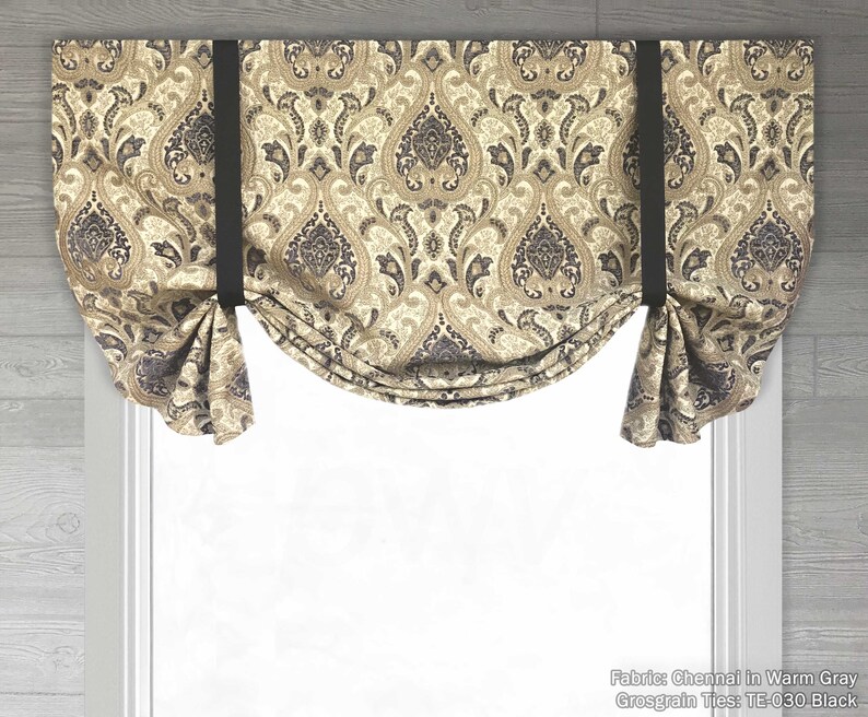 Custom Tieup Balloon Shade Valance Swags Single to Extra Etsy