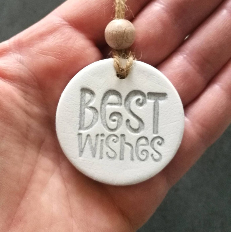 Clay Gift Tags Best Wishes Gifts For Friends Birthday Gift Etsy