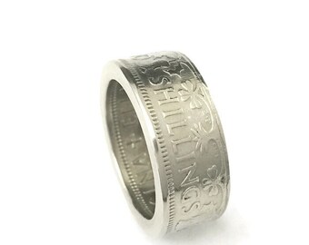 Irish Coin Ring - Thistles Leeks Shamrocks