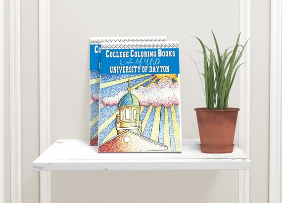 Download University Of Dayton Color Me Ud Adult Coloring Book Dayton Etsy