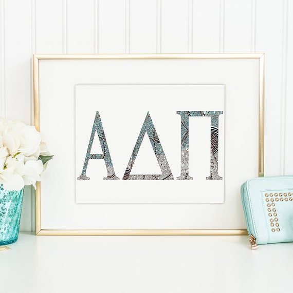 Greek Alphabet Poster 24x36 inch rolled wall poster