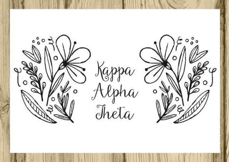 Study Break Greek Sorority Recruitment Bid Day Reveal Back to School Big Little Gift Kappa Alpha Theta Coloring Notecards