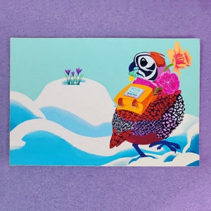 Snowy Beauty Postal / Juego de 2