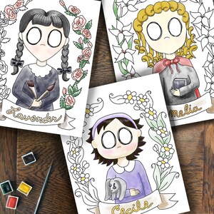 Creepy Girls coloring pages