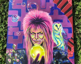 The Goblin King, David Bowie Original Art Prints Eclectic Art