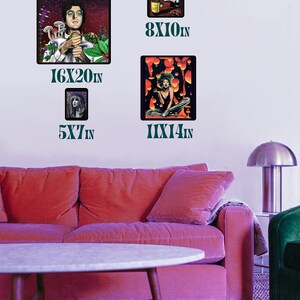 Láminas de arte psicodélico original de Mac Miller. Arte ecléctico. imagen 4
