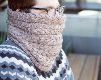 cable cowl knitting pattern → the bell choir