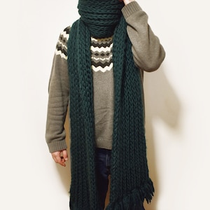 bulky super scarf knitting pattern → the salt ballad