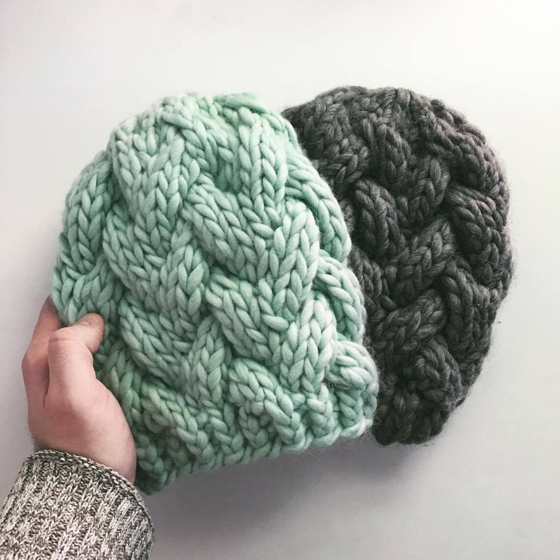 Super Bulky Cable Hat Knitting Pattern → the Patisserie Hat - Etsy