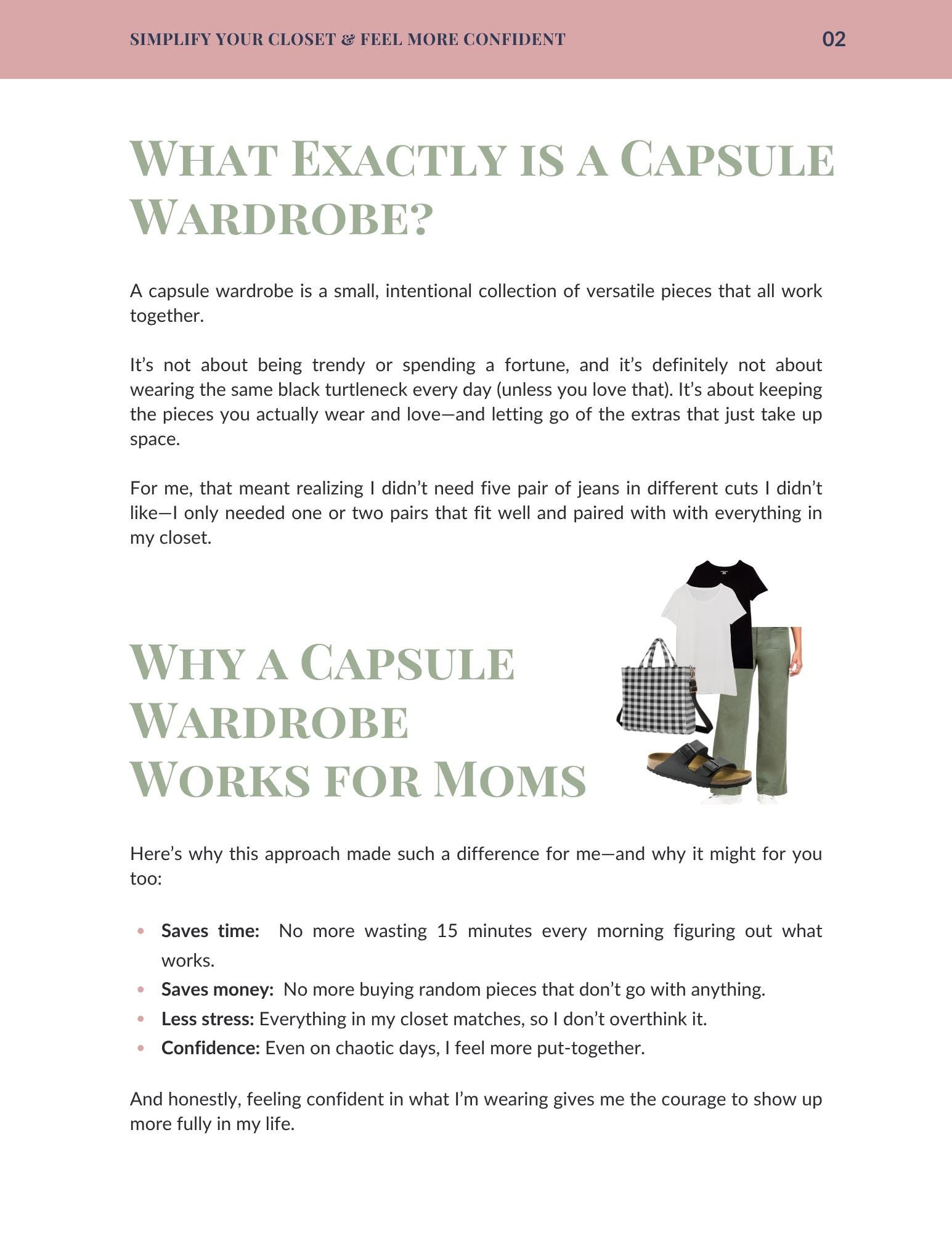 A Beginner's Guide: Capsule Wardrobe for Moms (digital Download) - Etsy