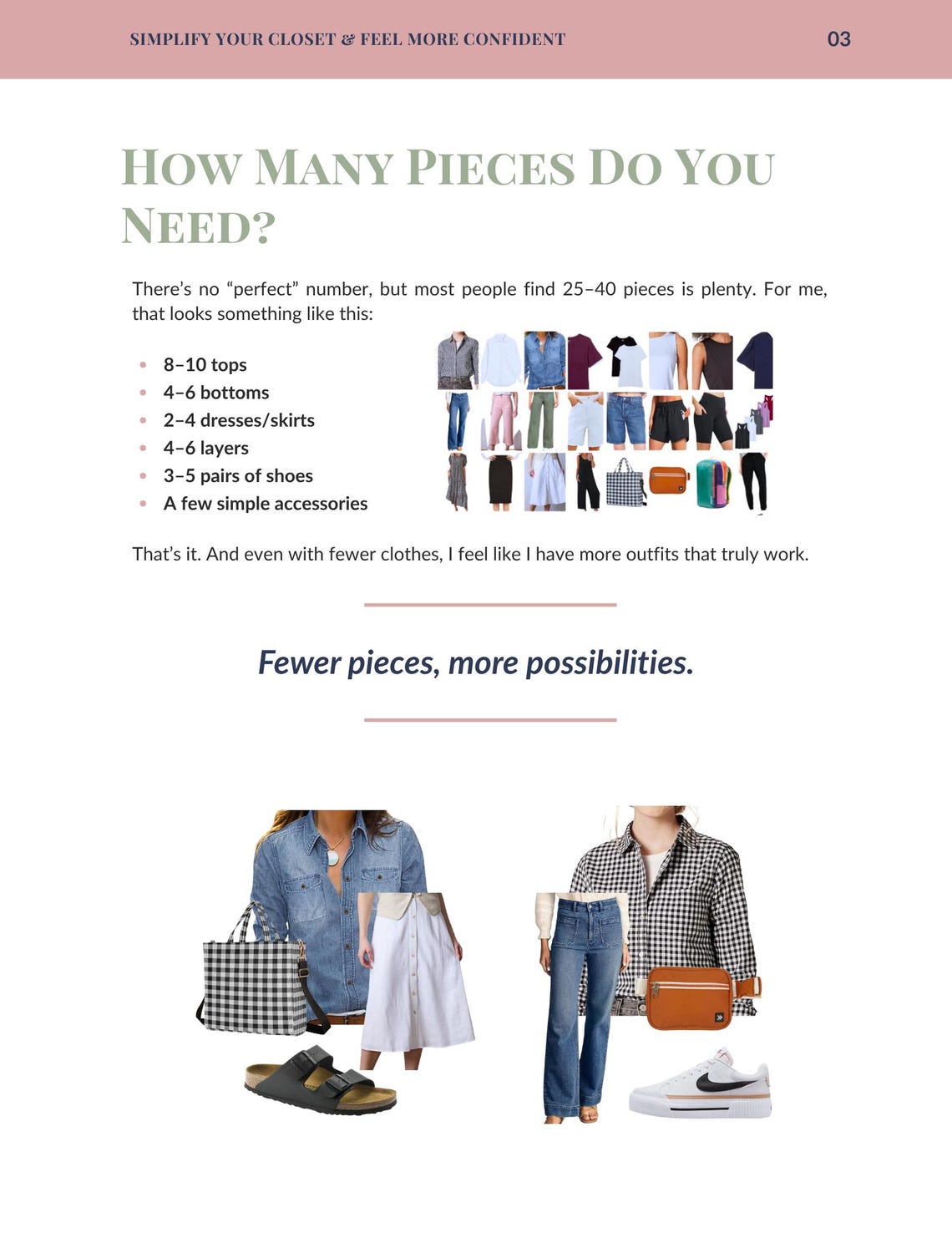 A Beginner's Guide: Capsule Wardrobe for Moms (digital Download) - Etsy
