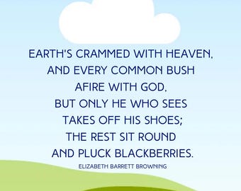 STICKER Elizabeth Barrett Browning Poem Sticker, Waterproof Vinyl Decal