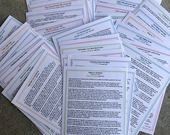 LDS General Conference Notes, Quotes & Reminders (Instant Download)