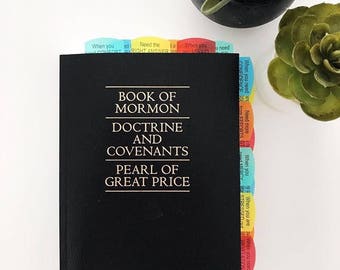 Topic Tab Scripture Reference Book, Book of Mormon, Hope, Faith, Gifts, Spirit, LDS, Questions