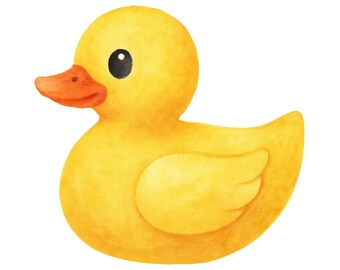 STICKER Rubber Ducky 1" cut out Durable Waterproof Vinyl Sticker