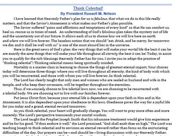 October 2023 LDS General Conference Cards (Instant Download)