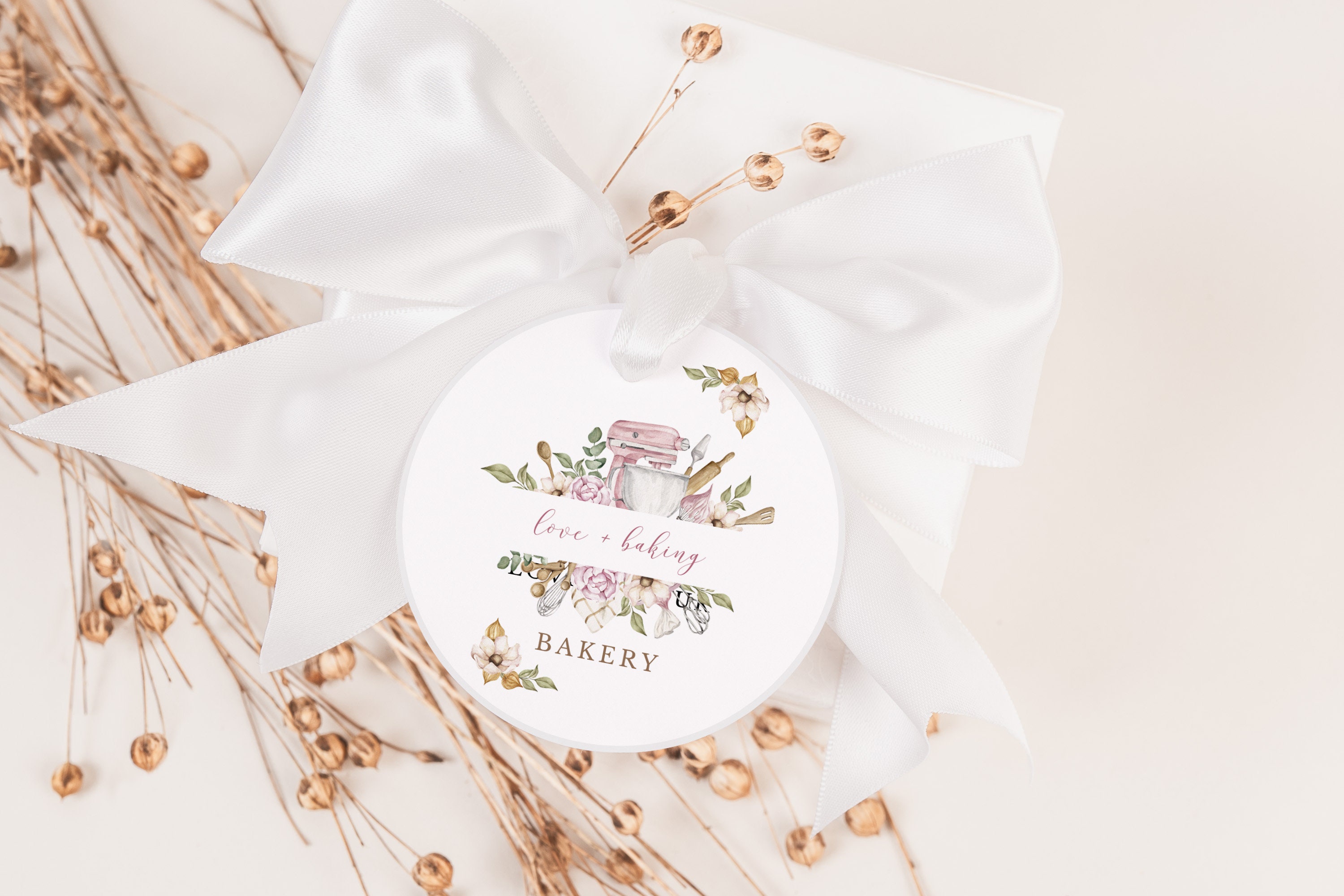 Baking Favor Tag Set INSTANT DOWNLOAD | Baked With Love Favor Tag | 2.5 ...