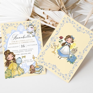 Princess Birthday Invitation INSTANT DOWNLOAD | Princess Party | 2nd 3rd 4th birthday, girl Templett,