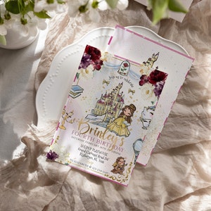 Princess Birthday Invitation INSTANT DOWNLOAD | Princess Party | 2nd 3rd 4th birthday, girl Templett,