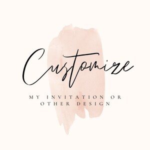 EDIT MY INVITATION Or Other Template - For Both Corjl and Templett