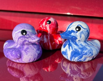 Hydro-Dipped Ducks | Hand-Painted Ducks