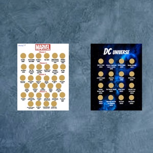 Scratch-Off Posters | Cinematic/Superhero Universe