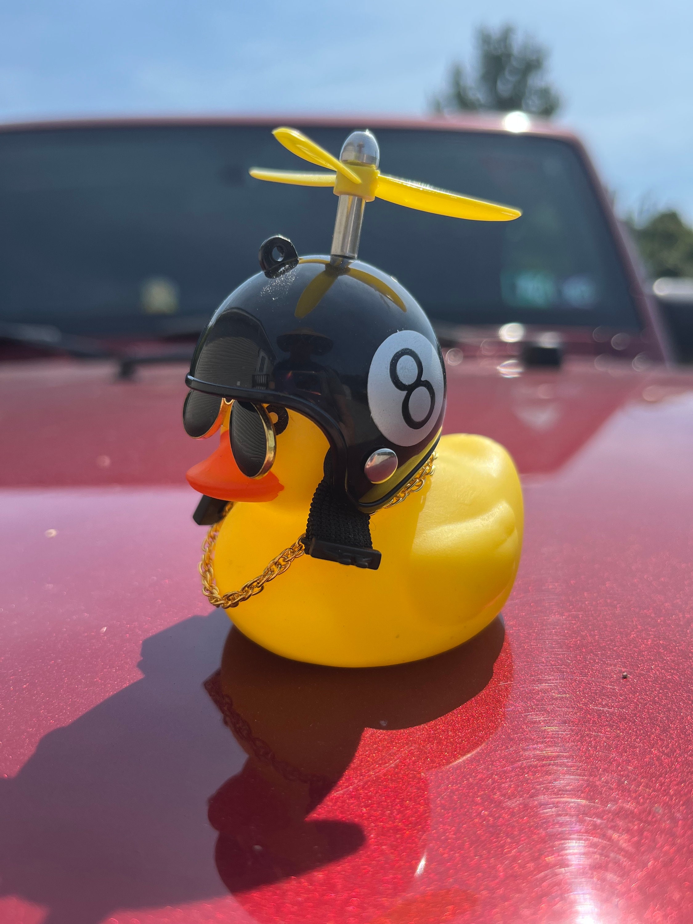 Auto Dashboard Dekoration Spielzeug Ente Mit Helm Und F6A7 U5J1