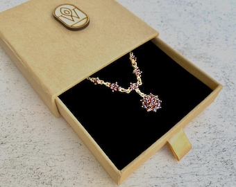Delicate Bohemian Garnet Necklace with Provenance