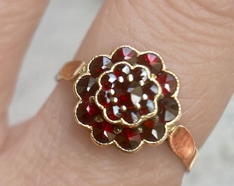 Antique Bohemian Garnet Ring