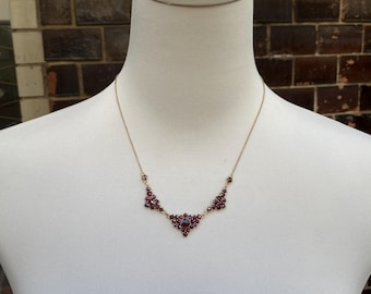 Antique Bohemian Garnet Necklace with Provenance