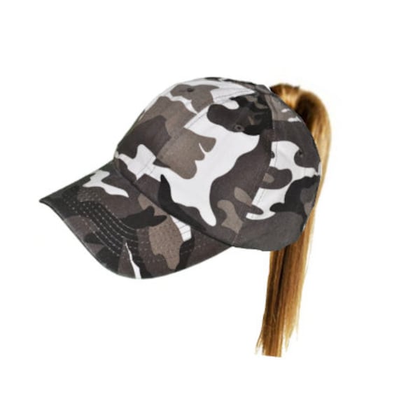 women's ball cap with ponytail