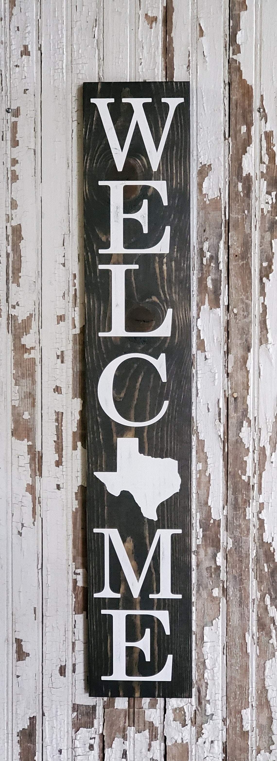 Texas Welcome Sign Cedar Rustic Welcome Sign Rustic Home | Etsy