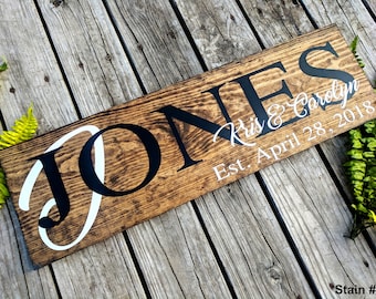 Last Name Sign. Established Sign. Family Name Sign. Custom Name Sign. Custom Wood Signs. Anniversary Gift. Personalized Wood Sign.