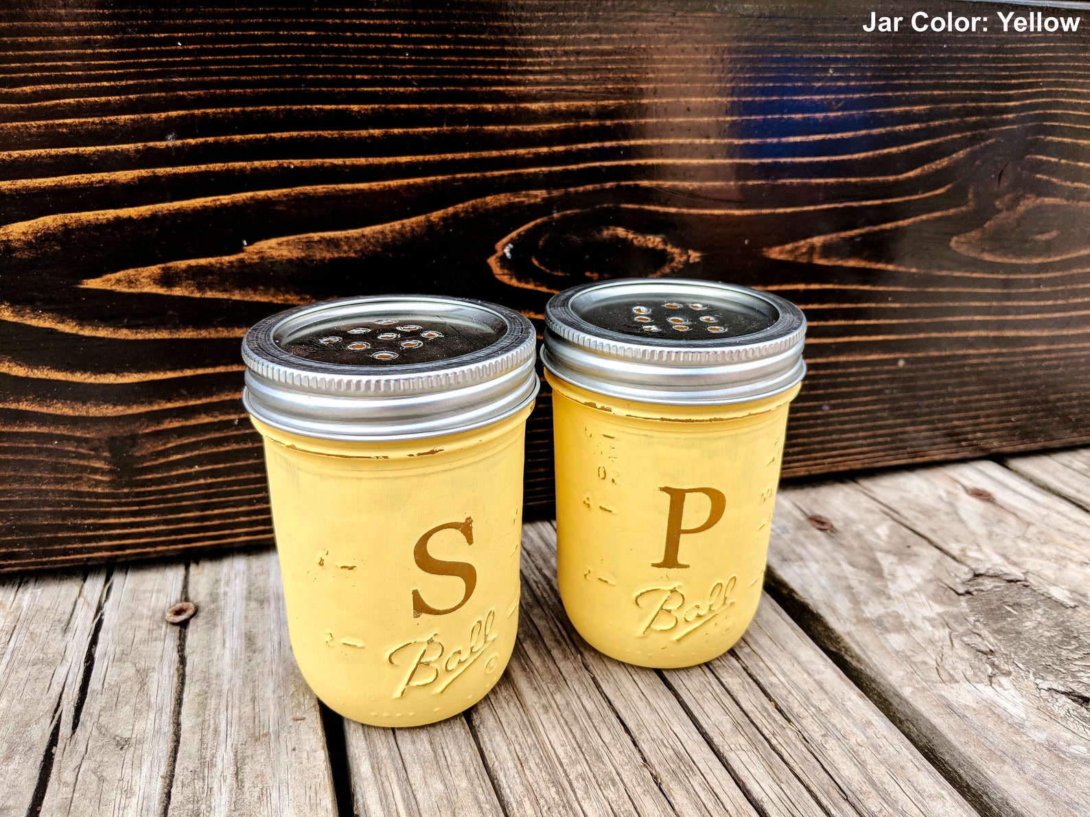 Mason Jar Salt and Pepper Shakers. Housewarming Gift. Salt Etsy