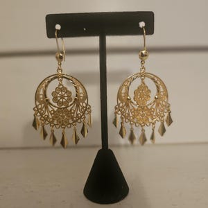 Oaxaca Mexico Folkloric Dance Filigree Small Earrings