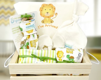 Baby Gift Basket, Lion Baby Gift Basket, Jungle Nursery, Baby Shower Gift, Newborn Baby Gift, Safari Baby, Corporate Baby Gift
