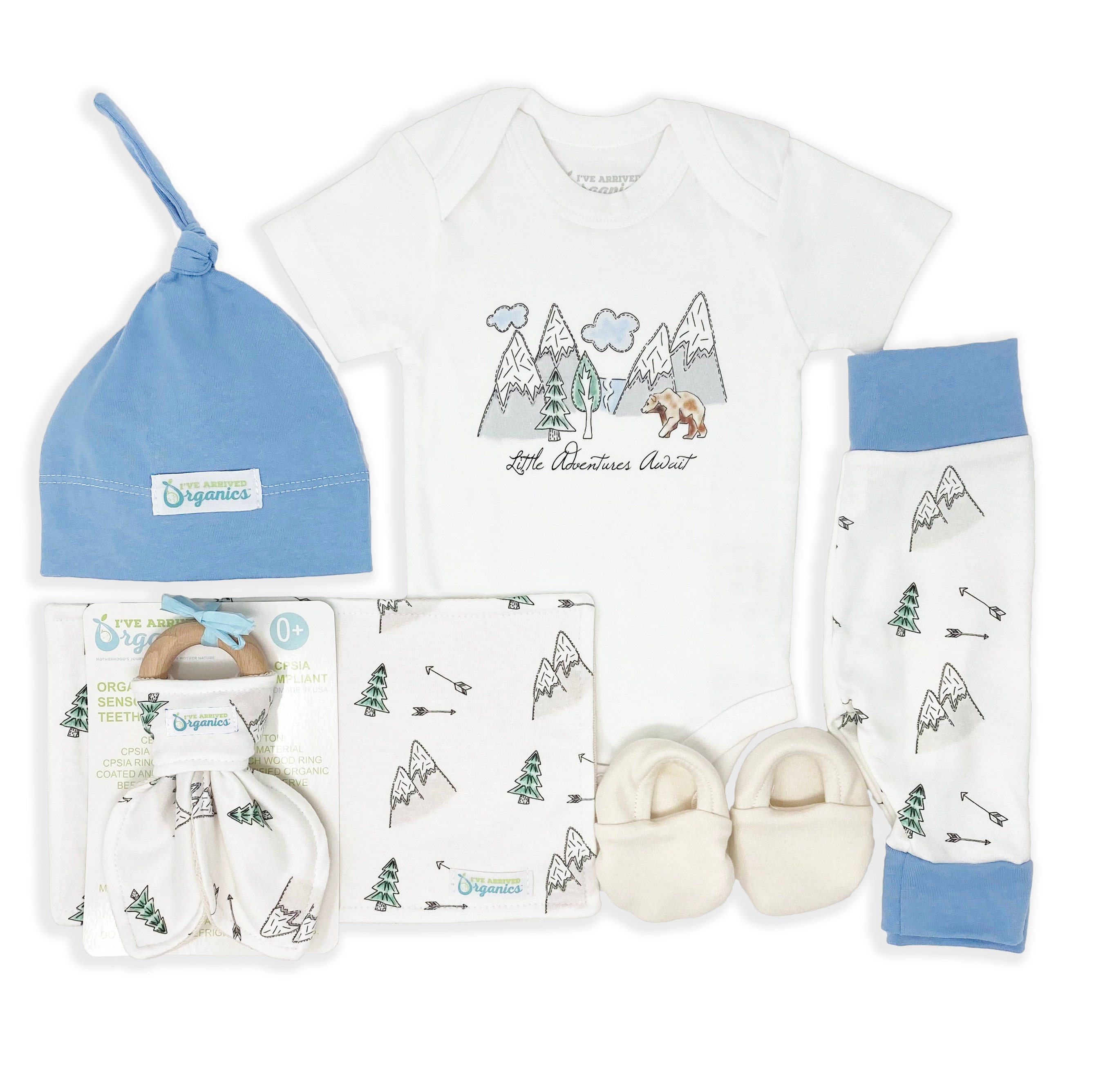Baby Boy Gift Basket Organic Baby Clothes Personalize Etsy