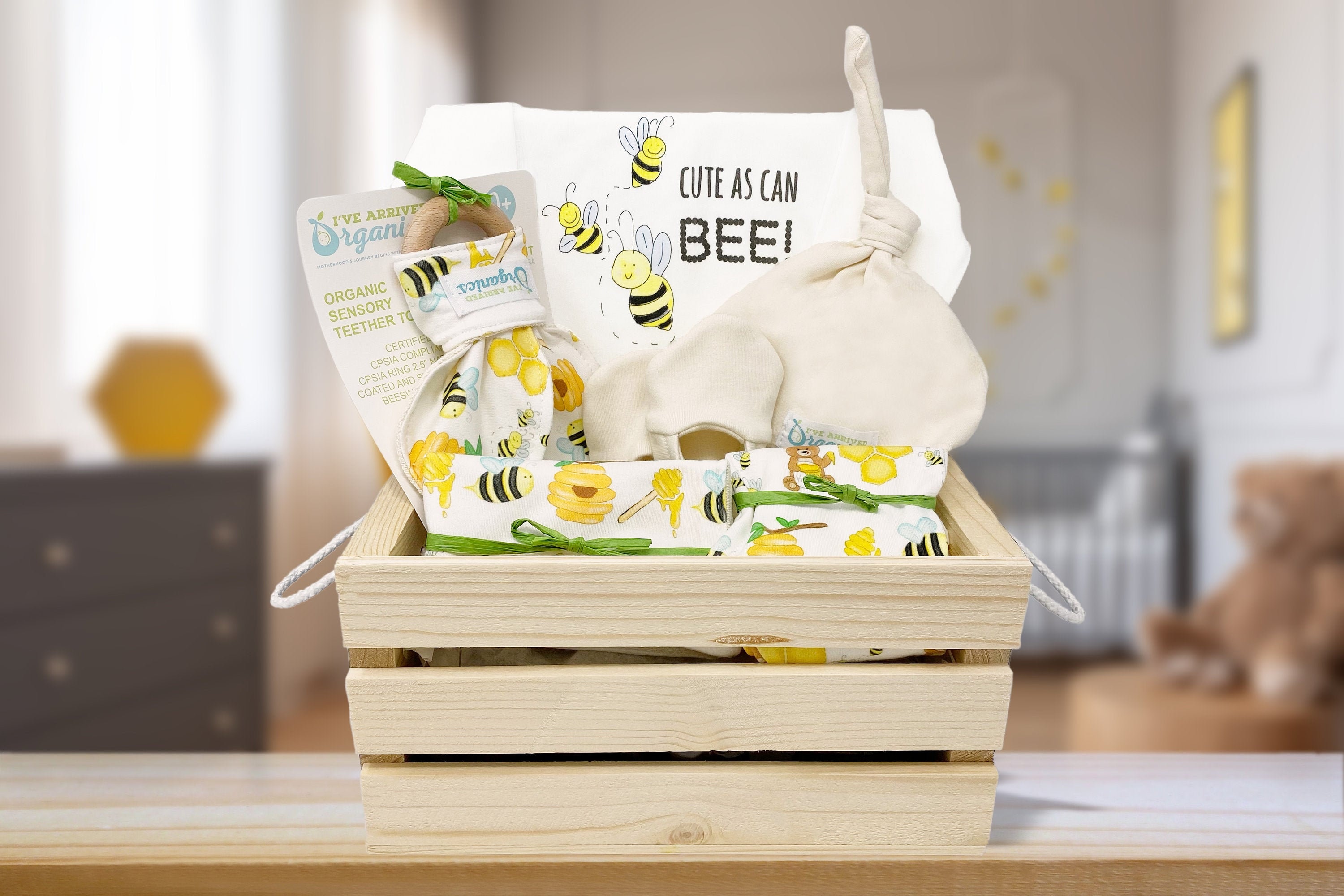 Organic Baby Gift Basket Bumble Bee Baby Clothes Bumble Bee Baby