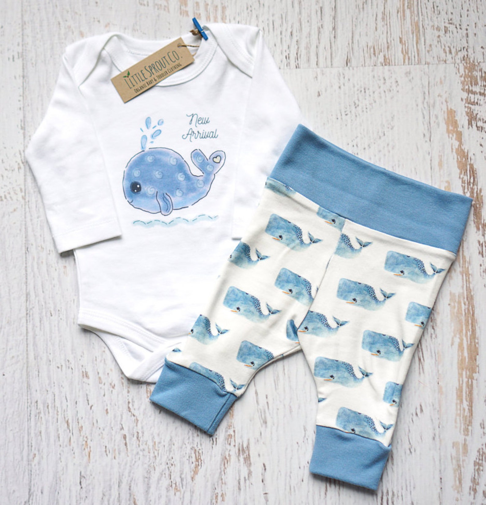 Organic Baby Boy Clothes Organic Baby Outfit Whale Baby Etsy