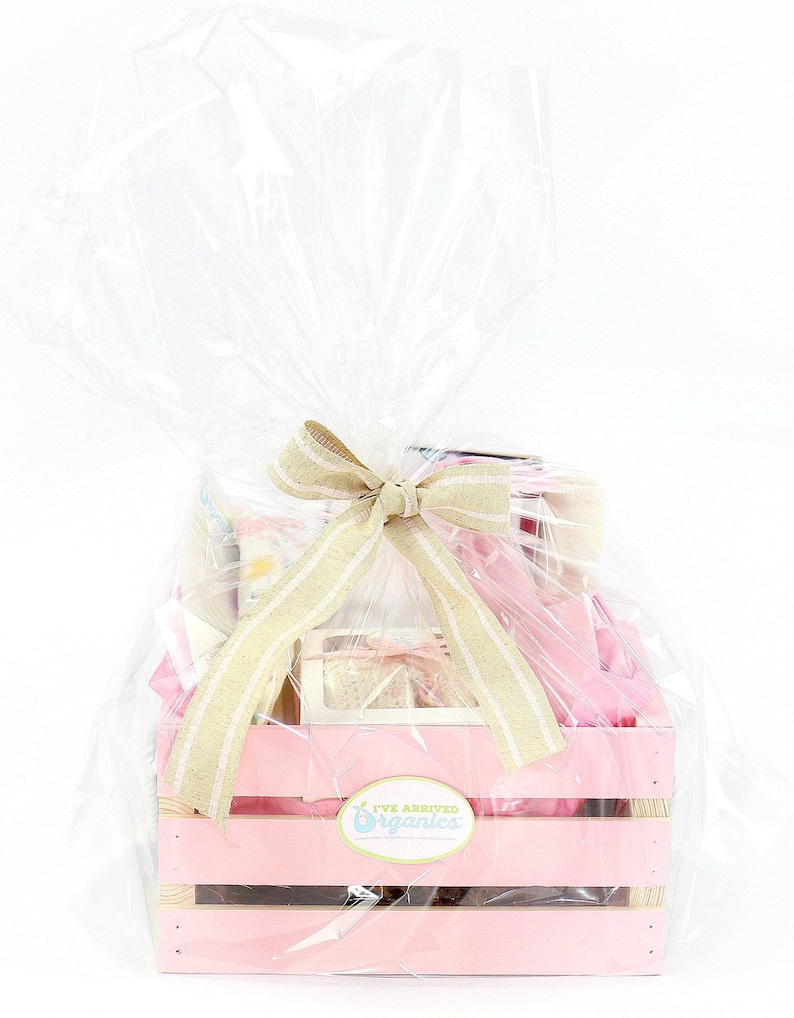 Personalized Baby Gift Baby Girl Gift Basket Baby Flamingo Organic Baby Clothes Organic Handmade Set Baby Shower Gift I/'ve Arrived