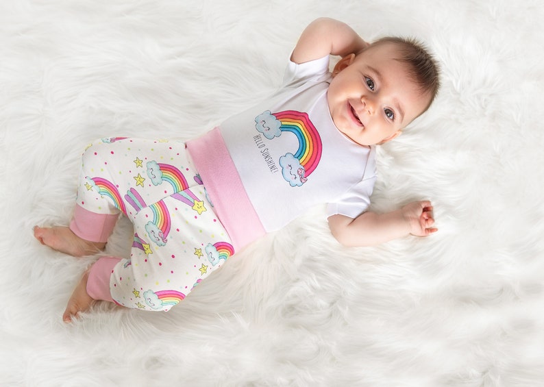 Rainbow Baby Girl Clothes Organic Baby Clothes Baby Girl Etsy