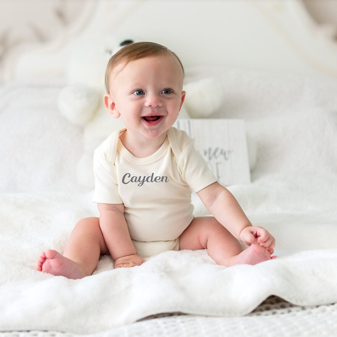 Organic Custom Baby Clothes Personalized Bodysuit Gender Etsy