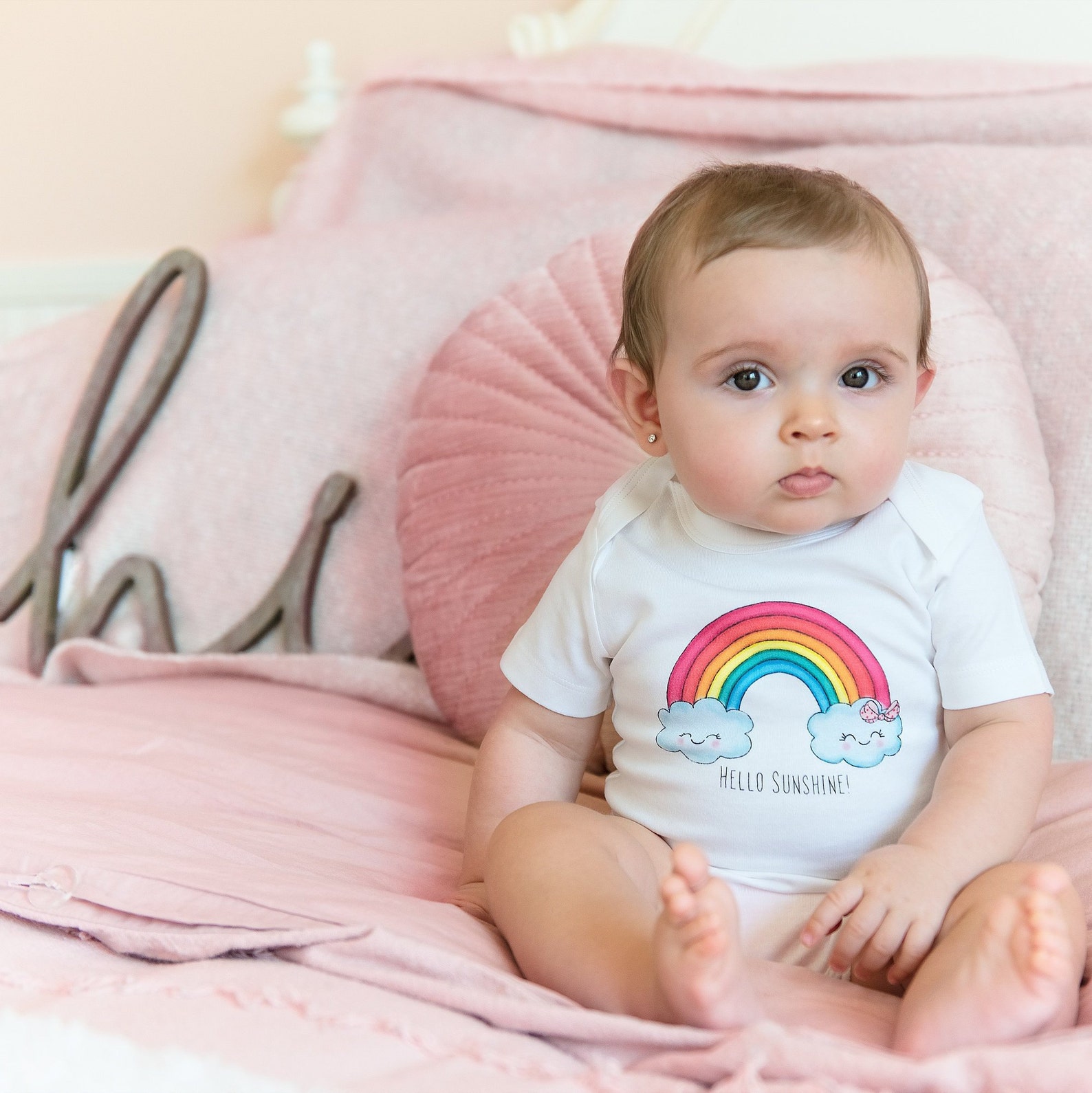 Rainbow Baby Girl Clothes Organic Baby Clothes Baby Girl Etsy