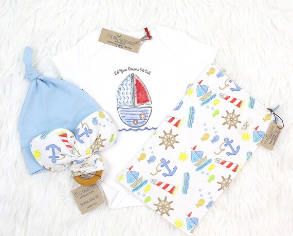 Ropa de bebé náutica ropa de niño bebé conjunto orgánico - Etsy España