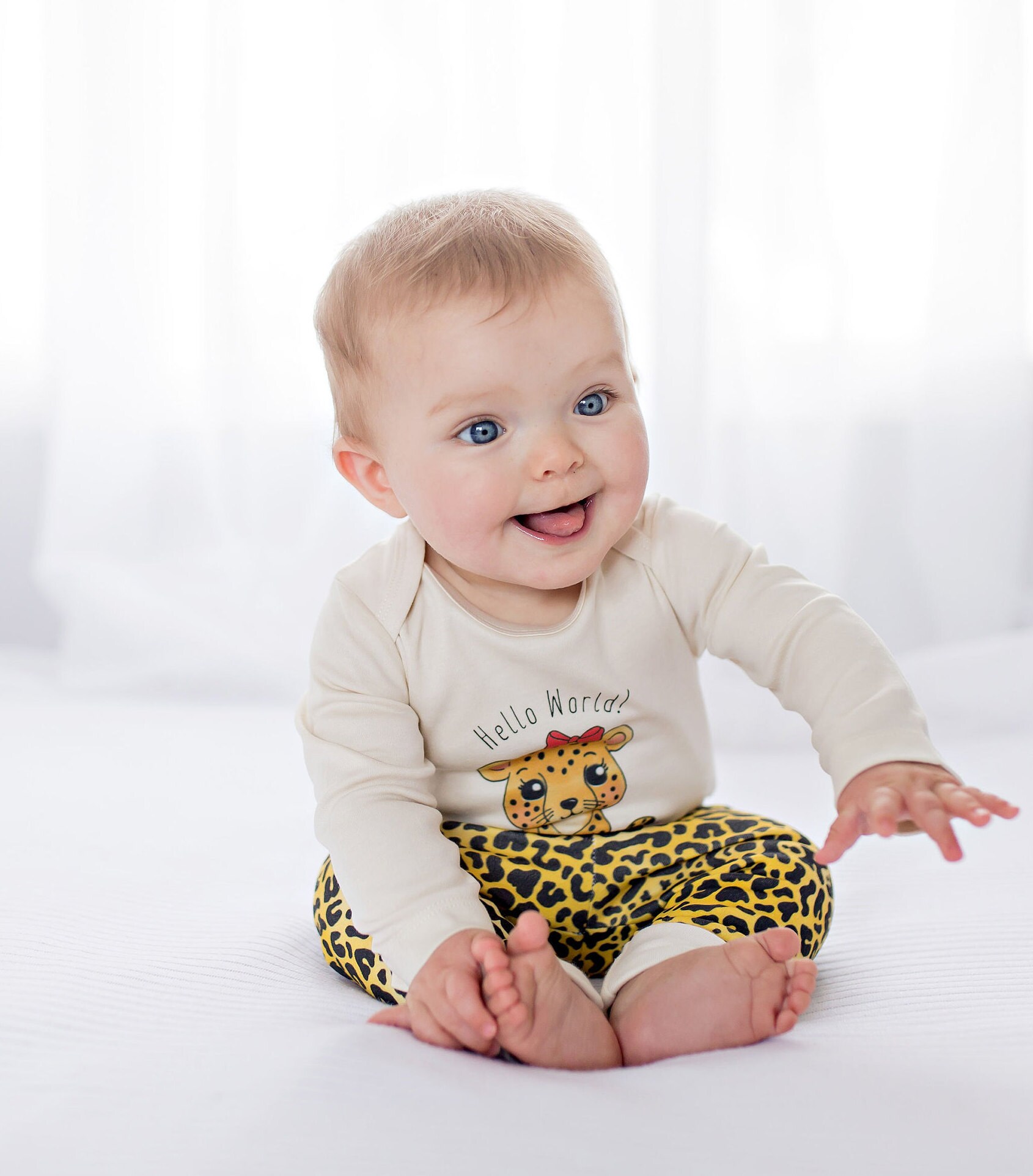 Organic Baby Clothes Cheetah Leggings Cheetah Baby Outfit Etsy