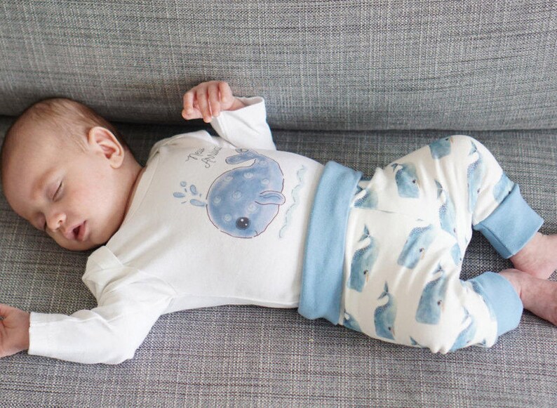 Organic Baby Boy Clothes Organic Baby Outfit Whale Baby Etsy