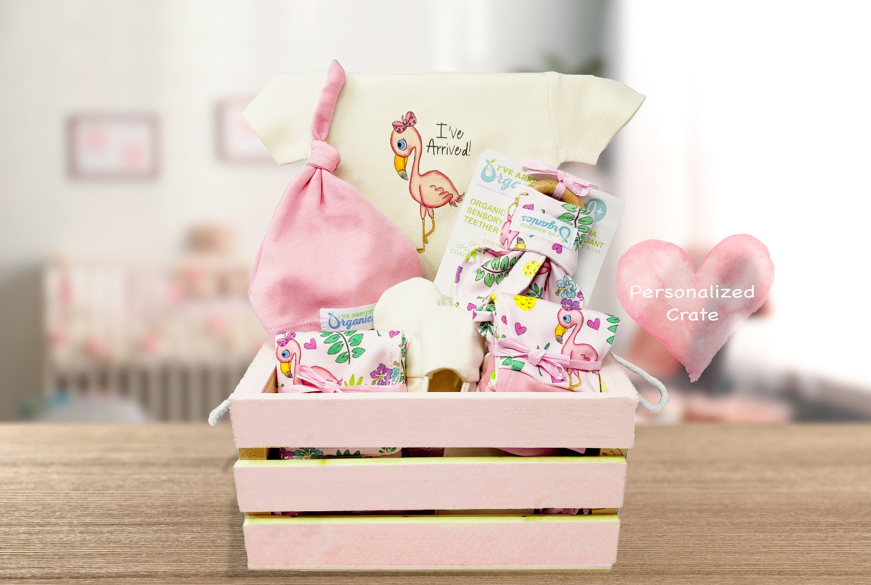 New Arrival Baby Girl Gift Basket