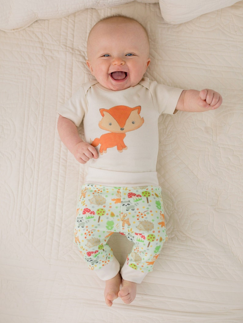 Gender Neutral Baby Clothes Woodland Animals Baby Gift Etsy